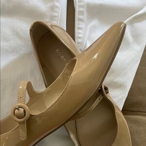 Marc Fisher Beige Pointed Flats